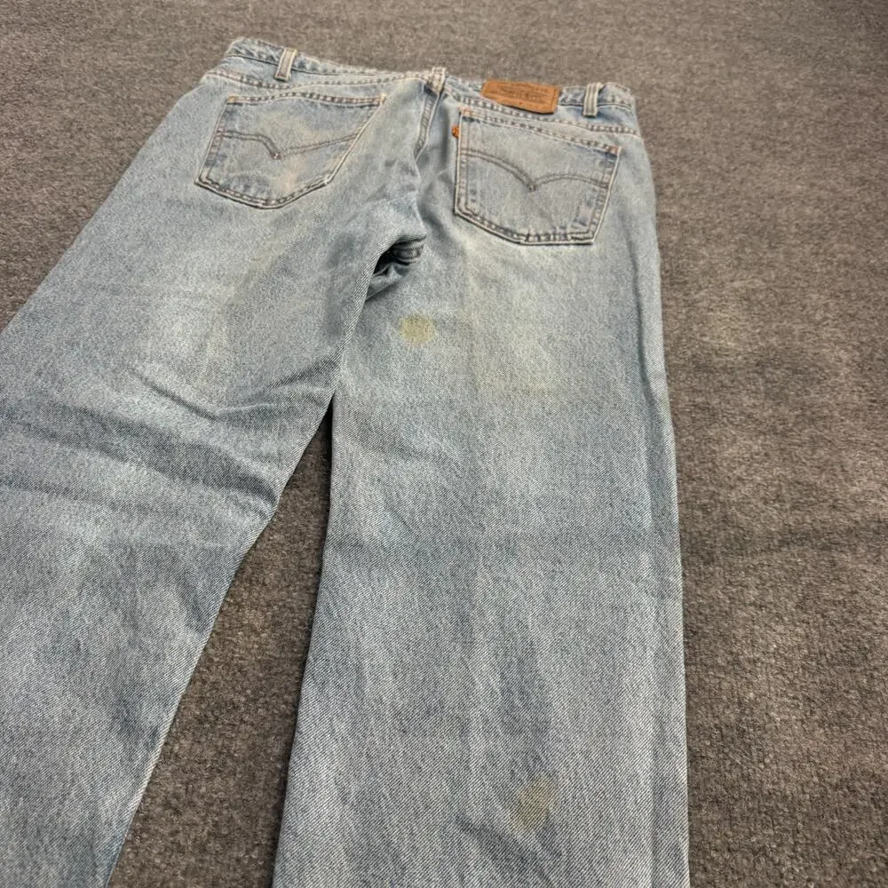 Vintage 90s Levi's 505 Orange Tab Jeans Mens 36x30 Regular Fit Straight Leg USA